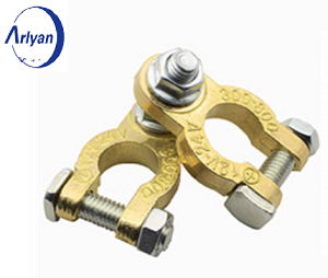 Brass Car Battery Terminals Heavy Duty Cable Connector Clamp Positive Negative