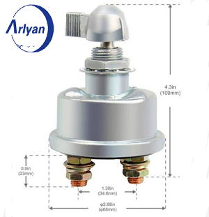 Heavy Duty 6V 12V Copper Disconnect Isolator Switch for Car Truck Lorry