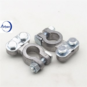 Military Spec Battery Terminal Ends, Top Post Battery Terminals Clamp Set Heavy Duty Lead Alloy Screw Terminal