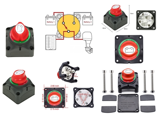 Should car isolation battery rotary switch disconnect the positive or negative pole? Does power failure affect the car?