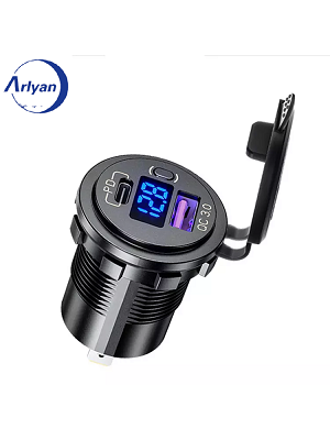 Car Mobile Phone Charger PD+QC3.0 12V/24V ARL-US2013