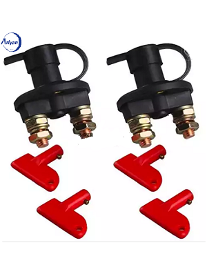 12V 24V 100A Switch Battery Isolator Disconnect Cut Off Kill Switch for RV Marine Boat Truck