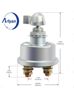Heavy Duty 6V 12V Copper Disconnect Isolator Switch for Car Truck Lorry