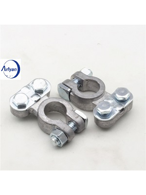 Military Spec Battery Terminal Ends, Top Post Battery Terminals Clamp Set Heavy Duty Lead Alloy Screw Terminal