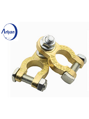 Brass Car Battery Terminals Heavy Duty Cable Connector Clamp Positive Negative