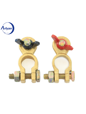 Hot Selling Brass Battery Terminal, Positive and Negative Per Pair