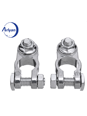 Aluminum Alloy Car Battery Terminals Heavy Duty Cable Connector Clamp Positive Negative
