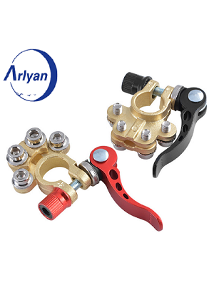 Hot Selling Brass Battery Terminal Clamp Connector Tin-plated Quick Release Adjust Disconnect Clip Adapter